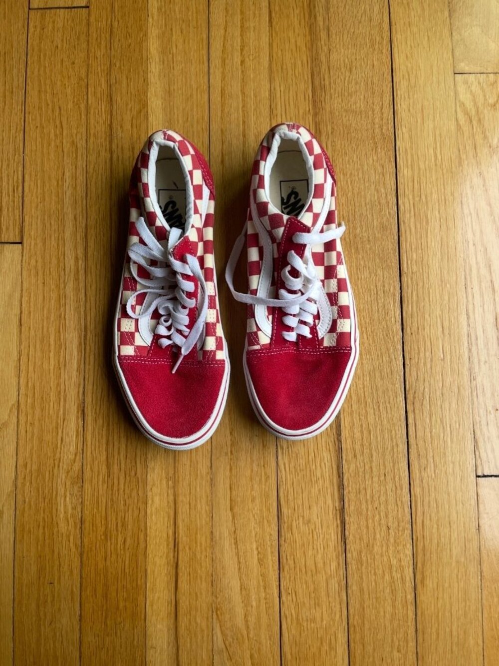 Vans Old Skool Men: Size 6.5 color racing red/ white - Picture 9 of 9